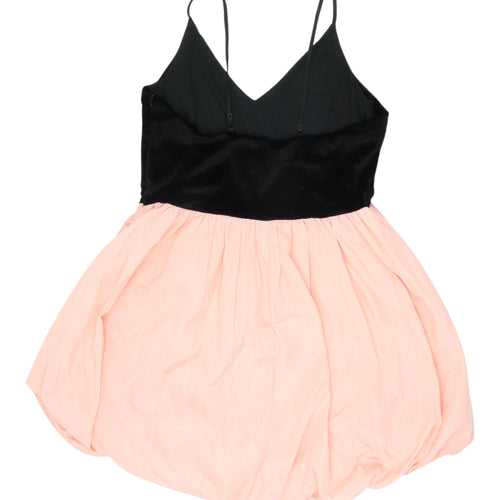 MRP Women's Black Pink Bubble Hem Party Dress Size 12