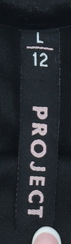 MRP Women's Black Pink Bubble Hem Party Dress Size 12