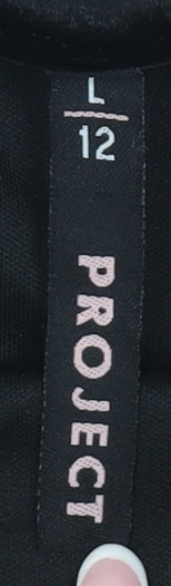 MRP Women's Black Pink Bubble Hem Party Dress Size 12