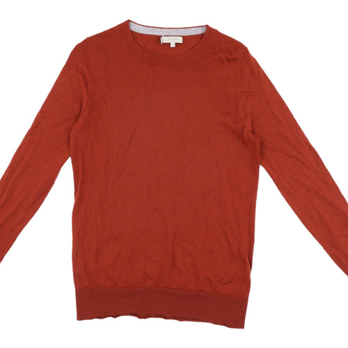 Hobbs Men's Classic Red Merino Wool Pullover, Size M