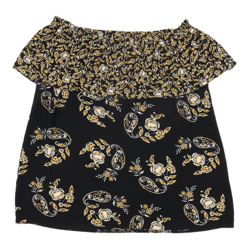 Dorothy Perkins Women's Black Off-Shoulder Blouse Size 12