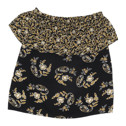 Dorothy Perkins Women's Black Off-Shoulder Blouse Size 12