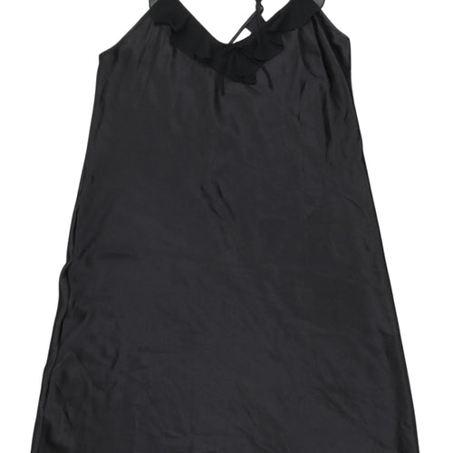 Morgan Taylor Women's Black Chemise XL Sleeveless Ruffle