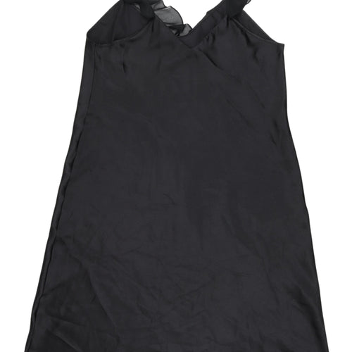 Morgan Taylor Women's Black Chemise XL Sleeveless Ruffle