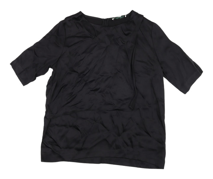 Carolyn Donnelly Black Women's Round Neck Top, Size 16