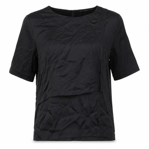 Carolyn Donnelly Black Women's Round Neck Top, Size 16