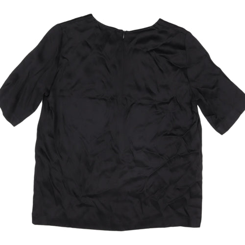 Carolyn Donnelly Black Women's Round Neck Top, Size 16