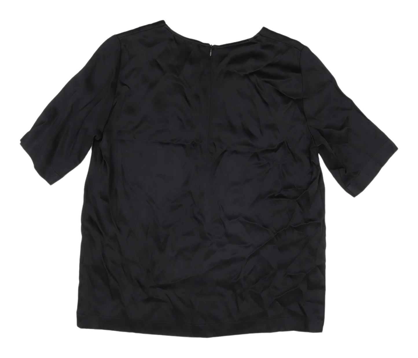 Carolyn Donnelly Black Women's Round Neck Top, Size 16