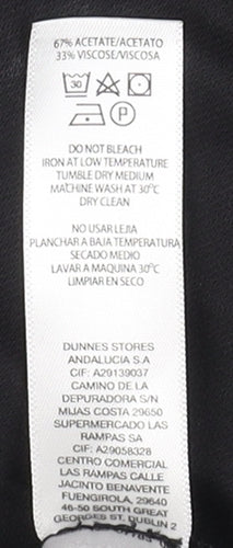 Carolyn Donnelly Black Women's Round Neck Top, Size 16