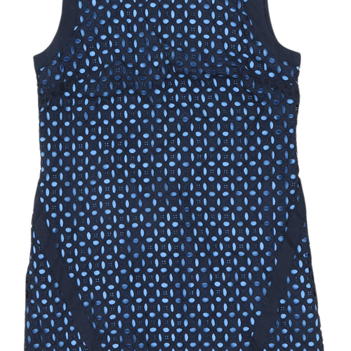 Next Women's Blue Sleeveless Shift Dress Size 14