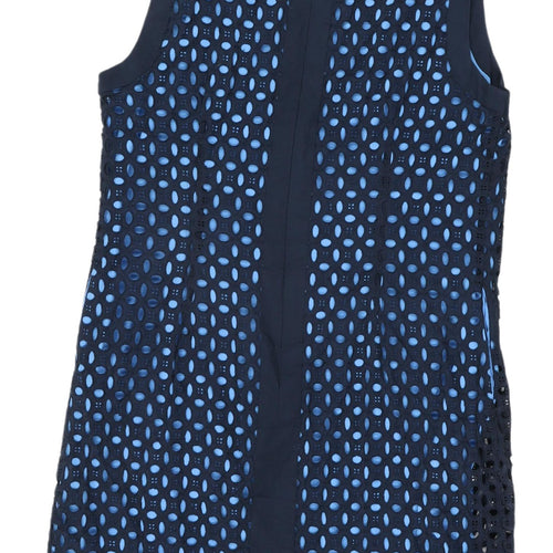 Next Women's Blue Sleeveless Shift Dress Size 14