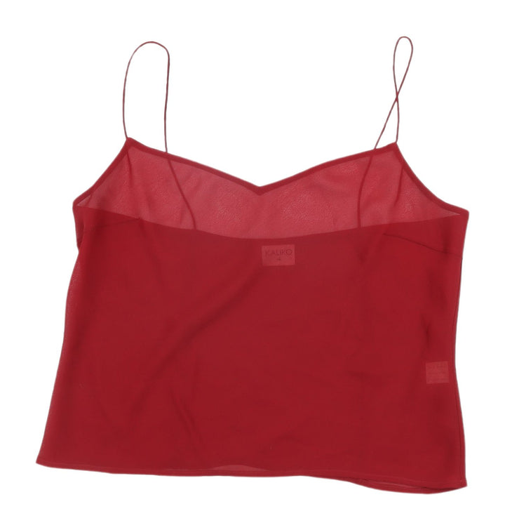 Kaliko Women's Red Camisole, Size 14, Sleeveless, Scoop Neck