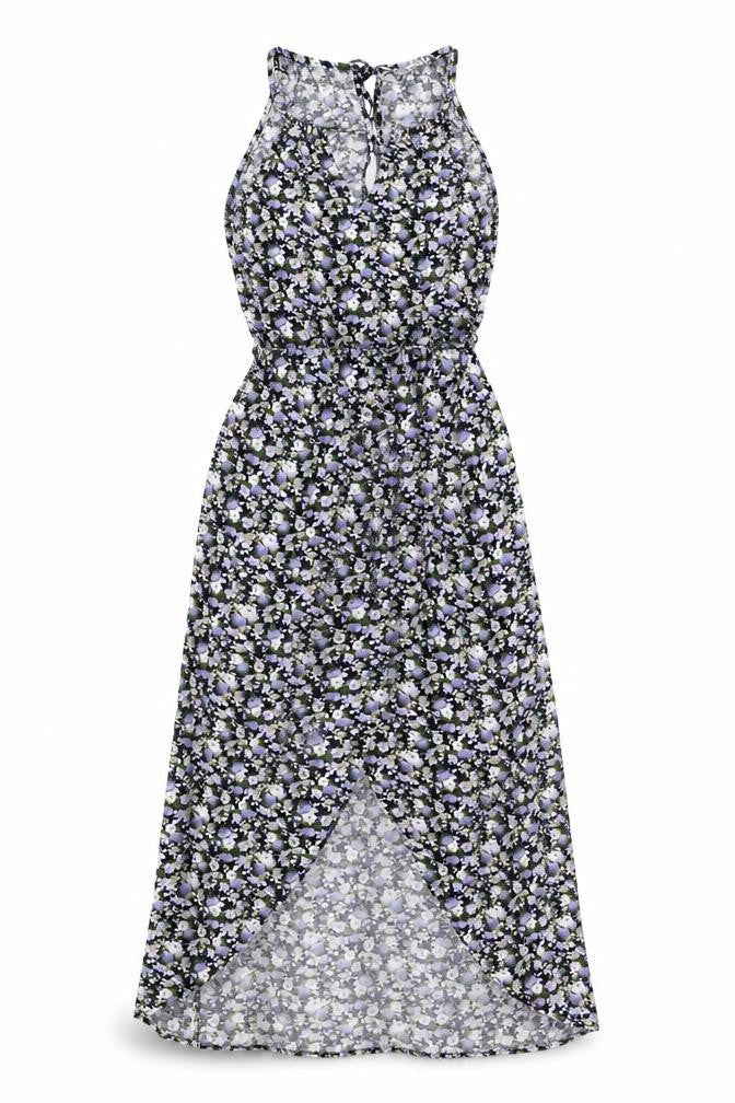 Front view of Oasis Women's Floral Midi Wrap Dress -, size 8