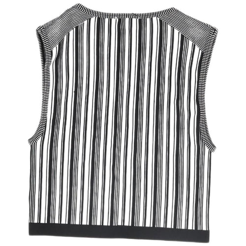 Zara Women's Black Cropped Stripe Tank Top XS