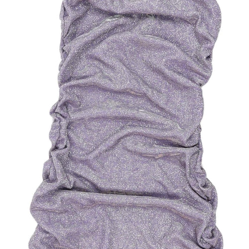 H&M Women's Purple Glitter Bodycon Mini Dress XS