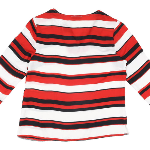 Soon Women's Multicoloured Striped Tunic Blouse Size 12