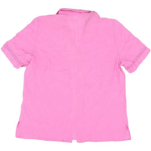Reichart Women's Pink Button-Up Blouse Size 14