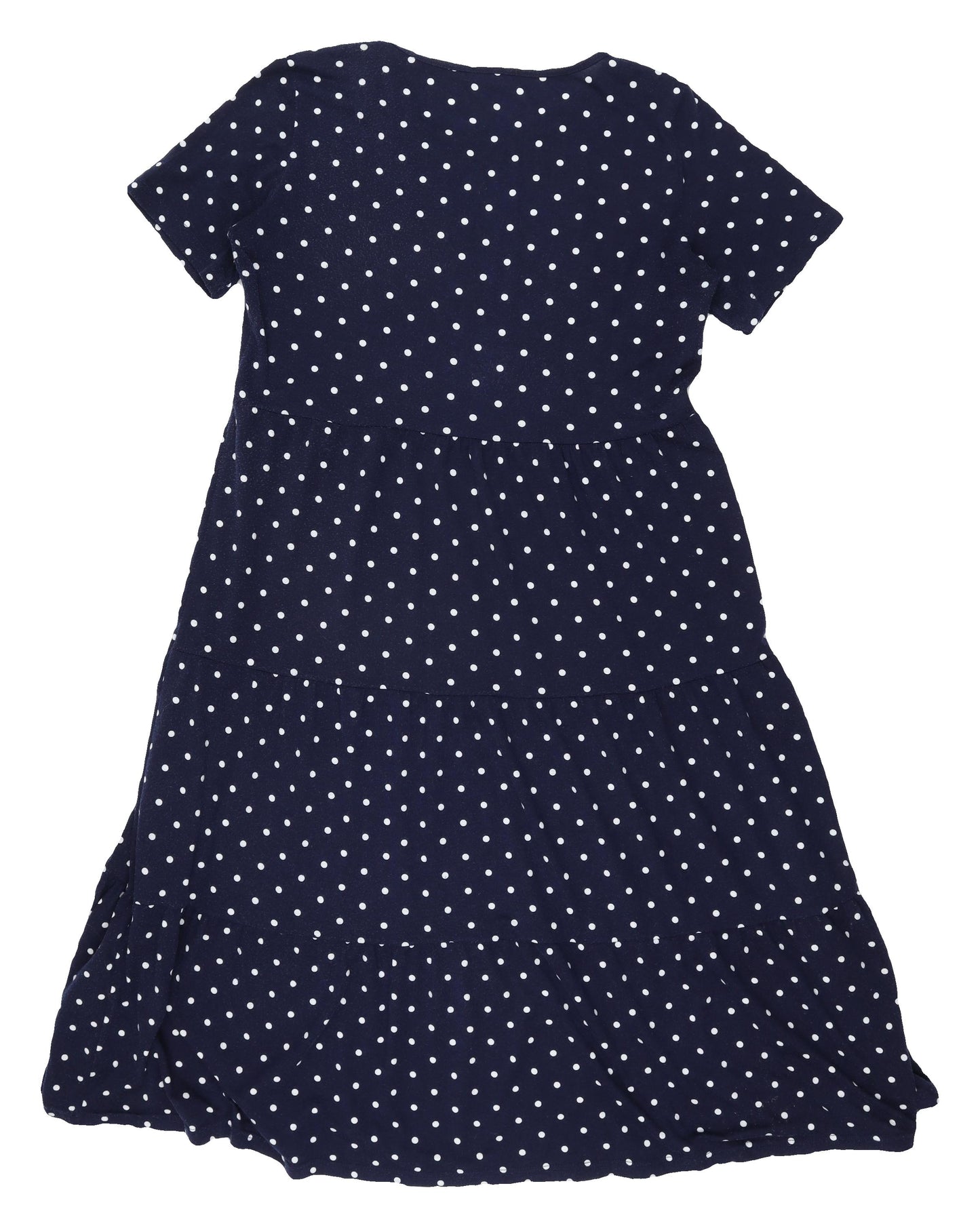 QED London Women's Blue Polka Dot Midi Dress Size M