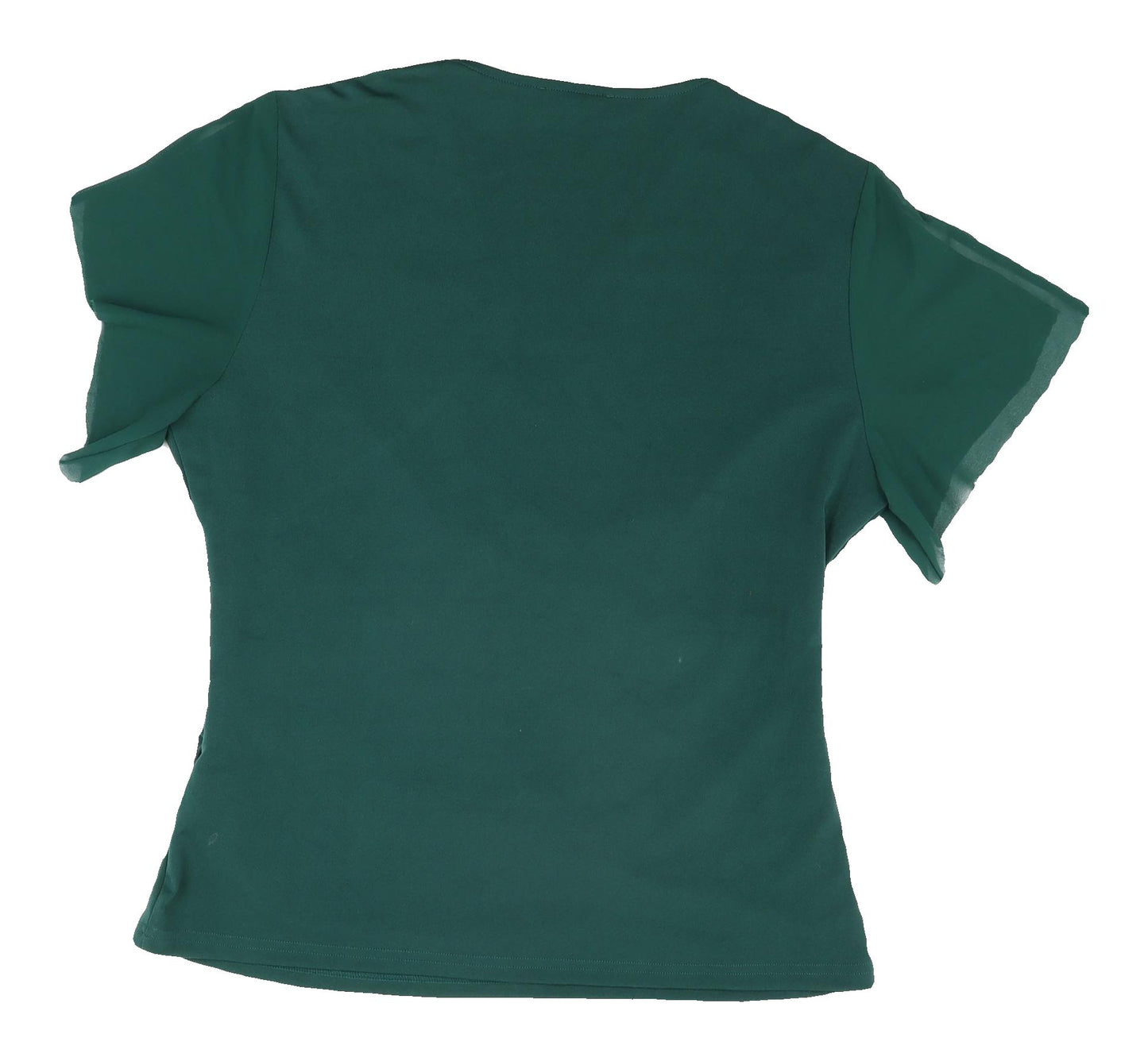 Grace Karin Women's Green Wrap Blouse, XL, Casual V-Neck