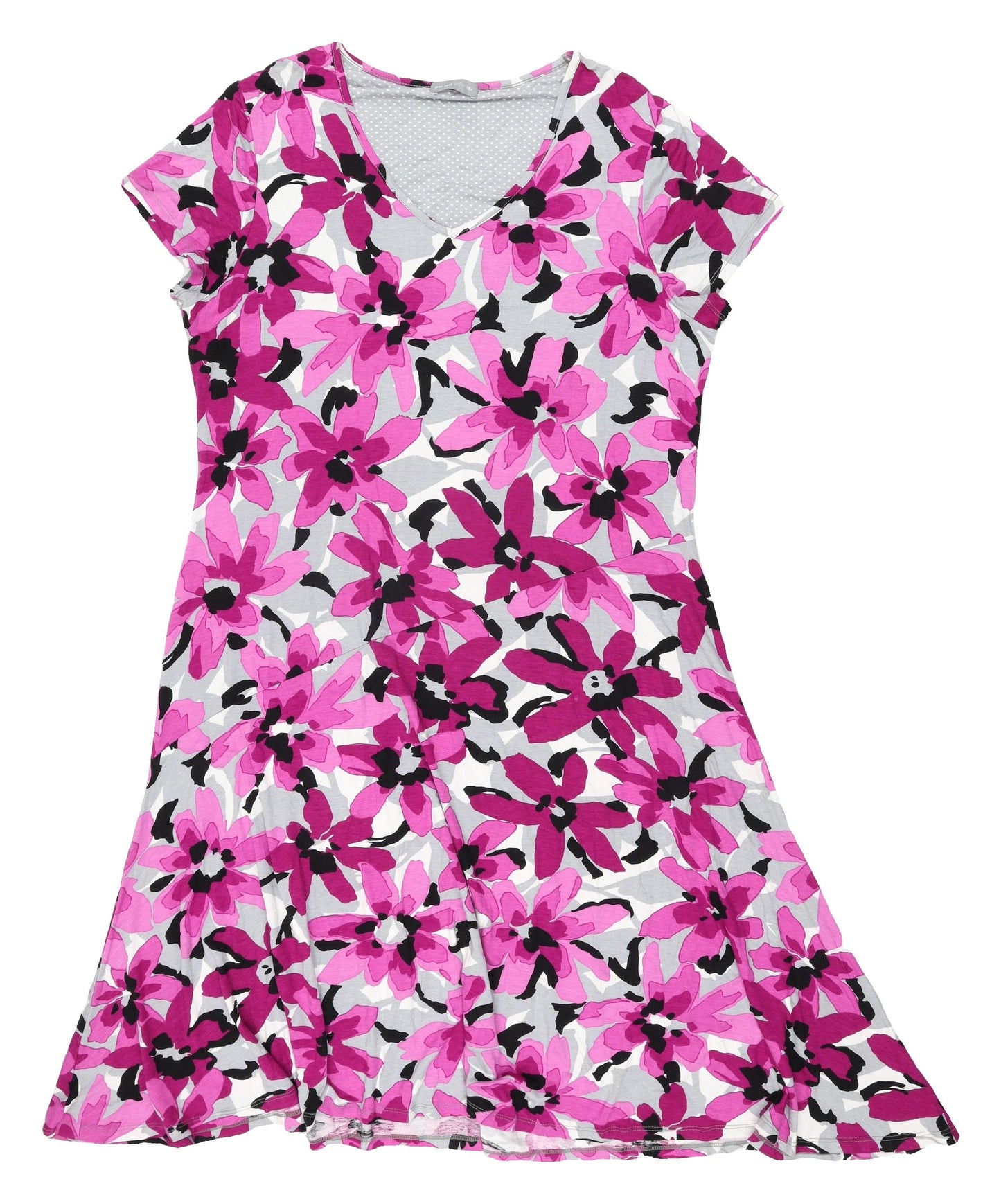 Marks and Spencer Floral A-Line Dress, Size 18, Knee Length