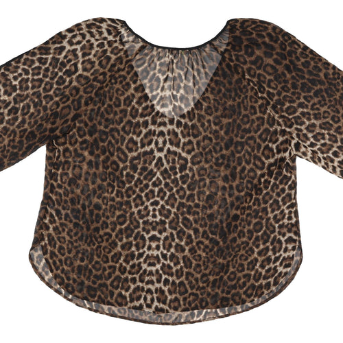 Marks and Spencer Women's Brown Animal Blouse Size 20