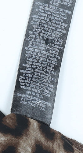 Marks and Spencer Women's Brown Animal Blouse Size 20