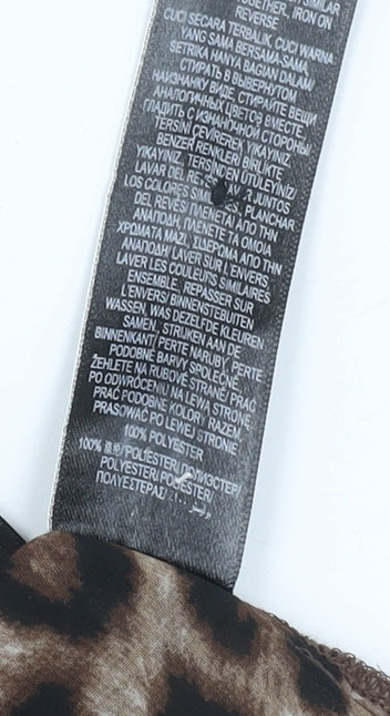 Marks and Spencer Women's Brown Animal Blouse Size 20