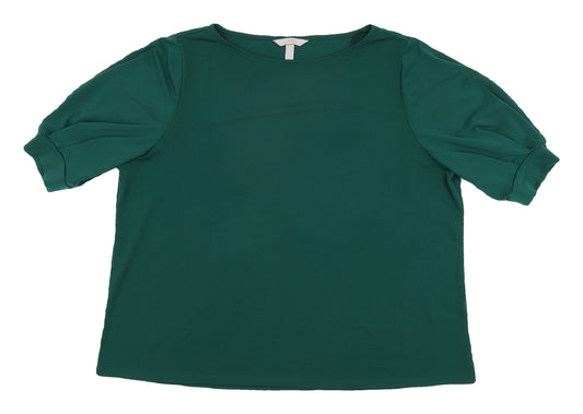 H&M Women's Green XL Basic T-Shirt 3/4 Sleeve