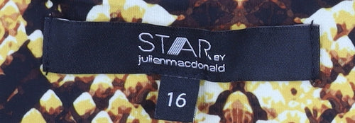 Star by Julien Macdonald Women's 16 Multicoloured Tunic Blouse