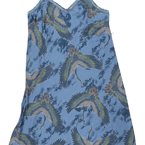 Marks and Spencer Blue Animal Print Slip Dress
