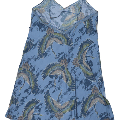 Marks and Spencer Blue Animal Print Slip Dress