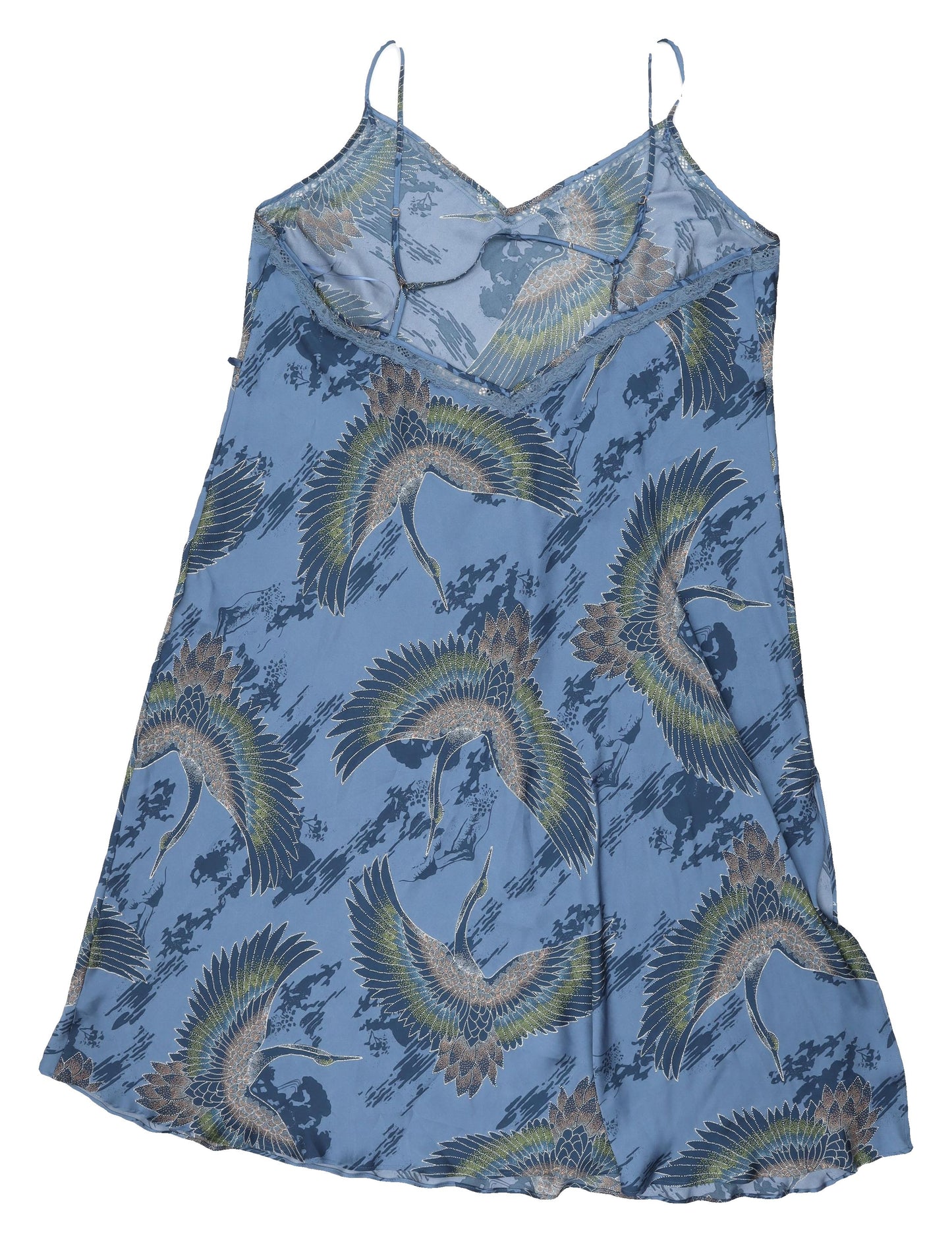Marks and Spencer Blue Animal Print Slip Dress