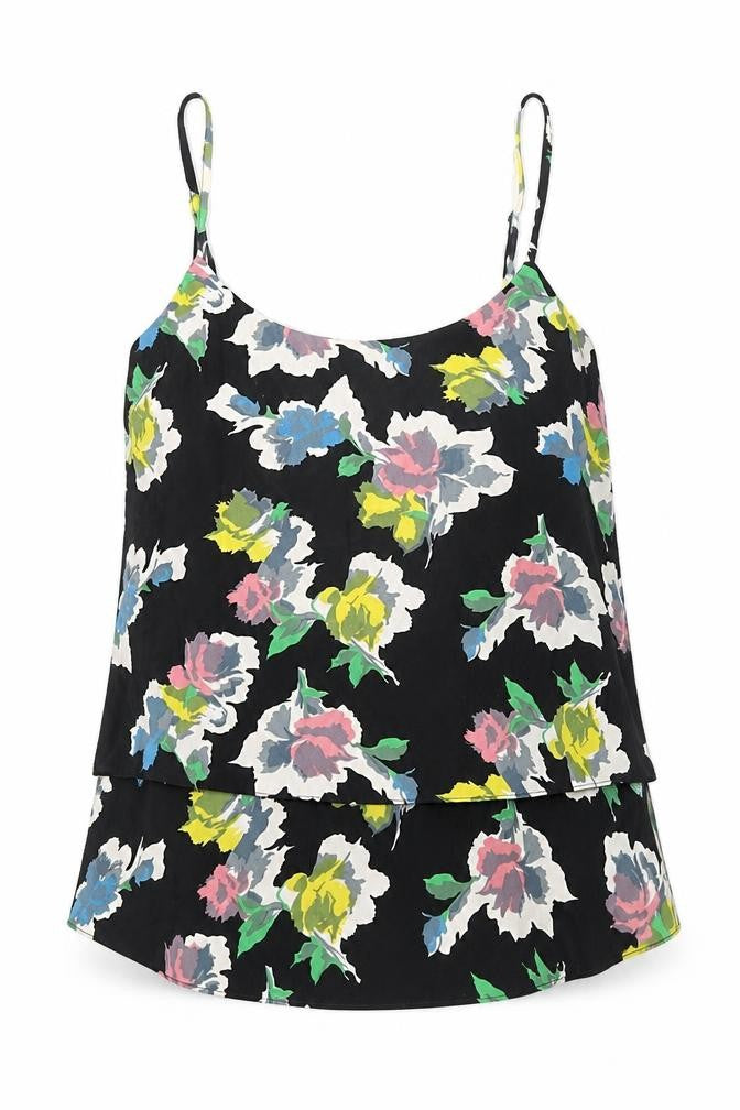 Front view of Oasis Women's Multicoloured Floral Camisole Tank