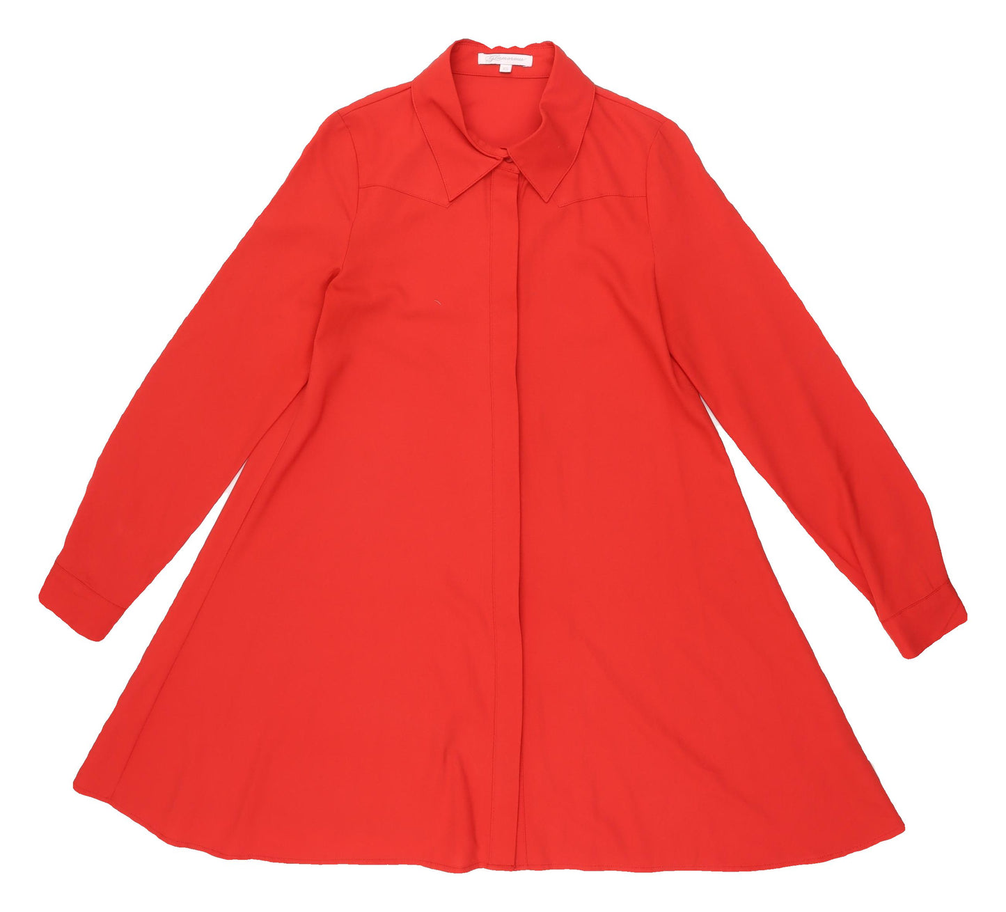 Glamorous Red Collared Women's XS Shirt Dress
