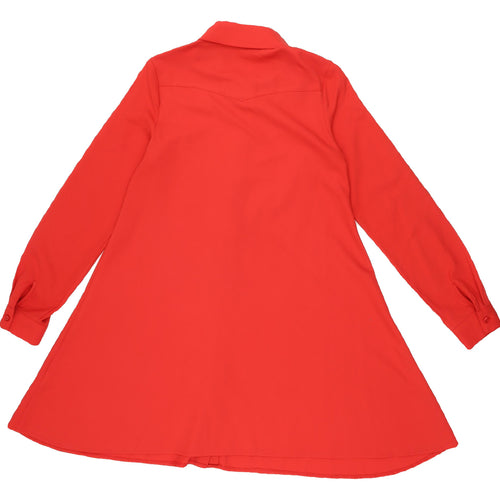 Glamorous Red Collared Women's XS Shirt Dress