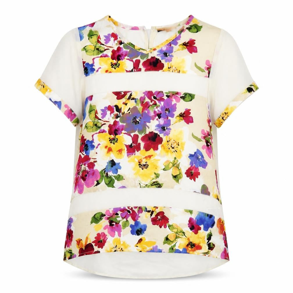 Front view of Heart & Soul Women's Multicoloured Floral Blouse, size 12