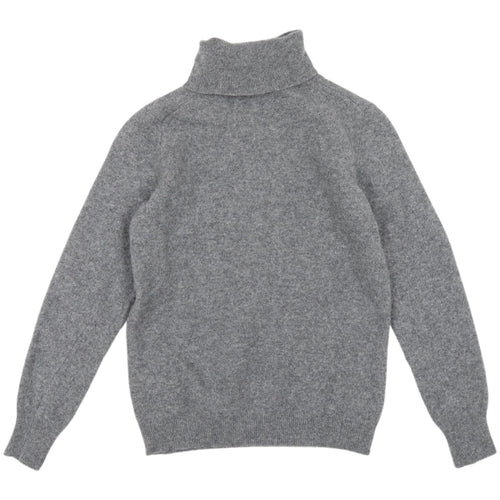 Stile Benetton Women's Grey Roll Neck Wool Jumper M