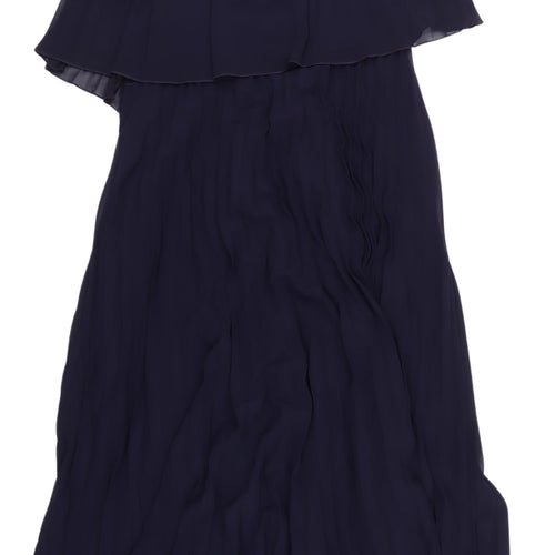 Boohoo Women's Black A-Line Long Dress Size 18