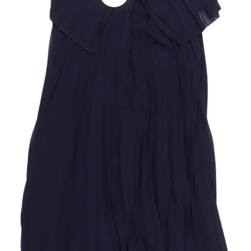 Boohoo Women's Black A-Line Long Dress Size 18