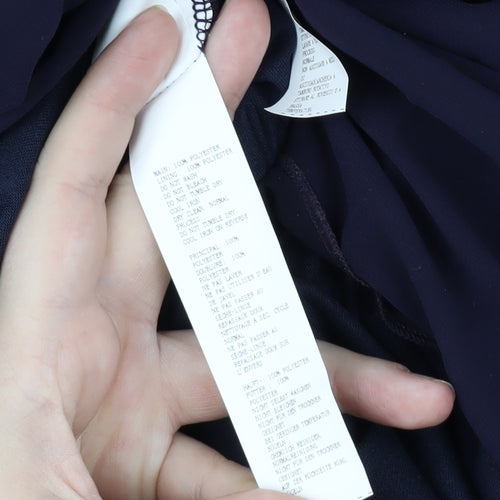 Boohoo Women's Black A-Line Long Dress Size 18