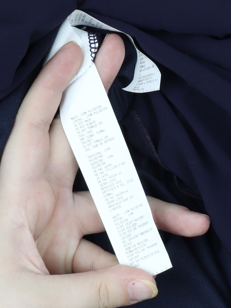 Boohoo Women's Black A-Line Long Dress Size 18