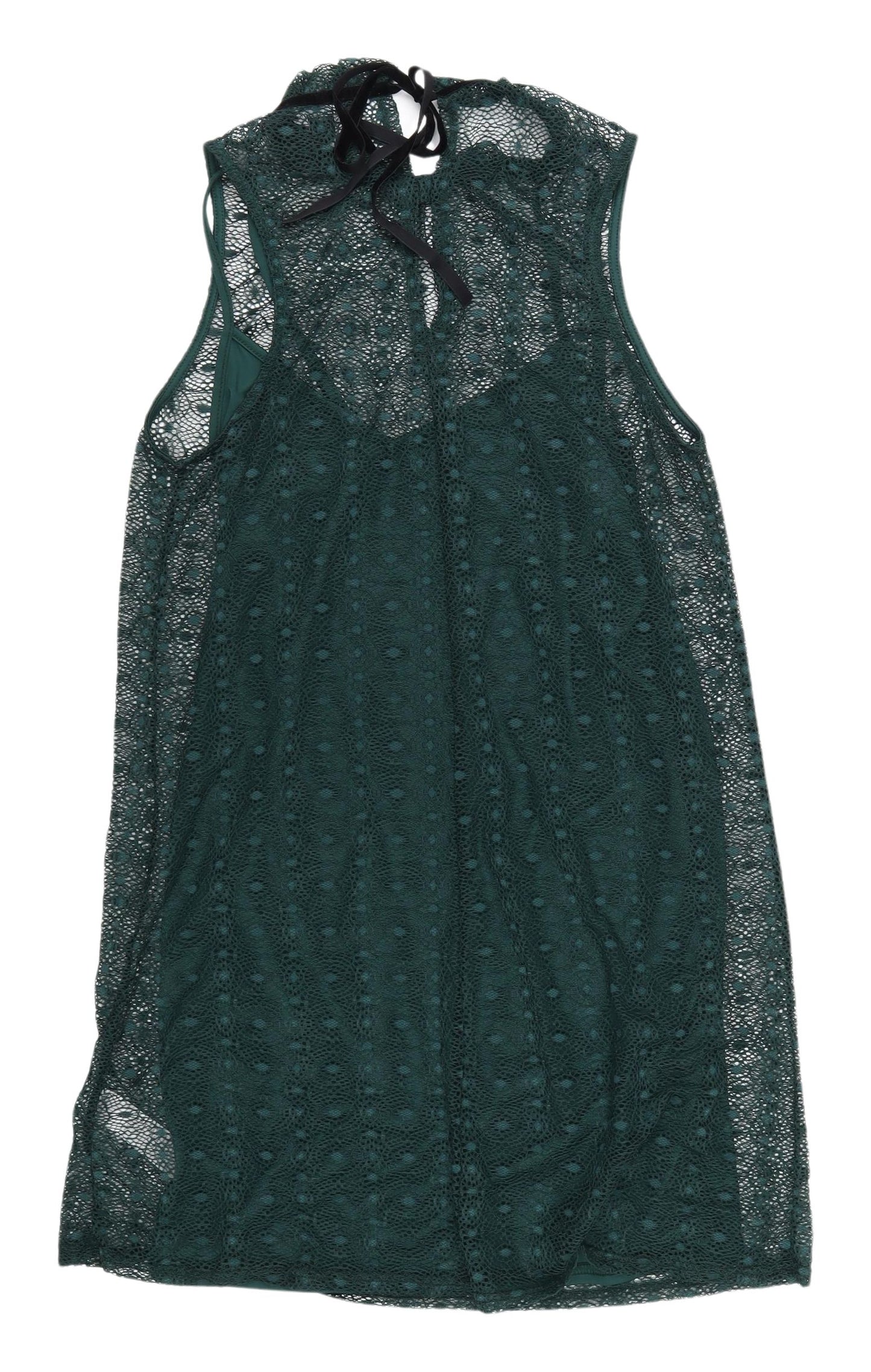 New Look Women's Green Sleeveless Dress UK 14