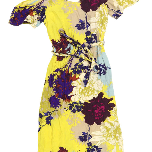 New Look Women's Multicoloured Floral Dress Size 8