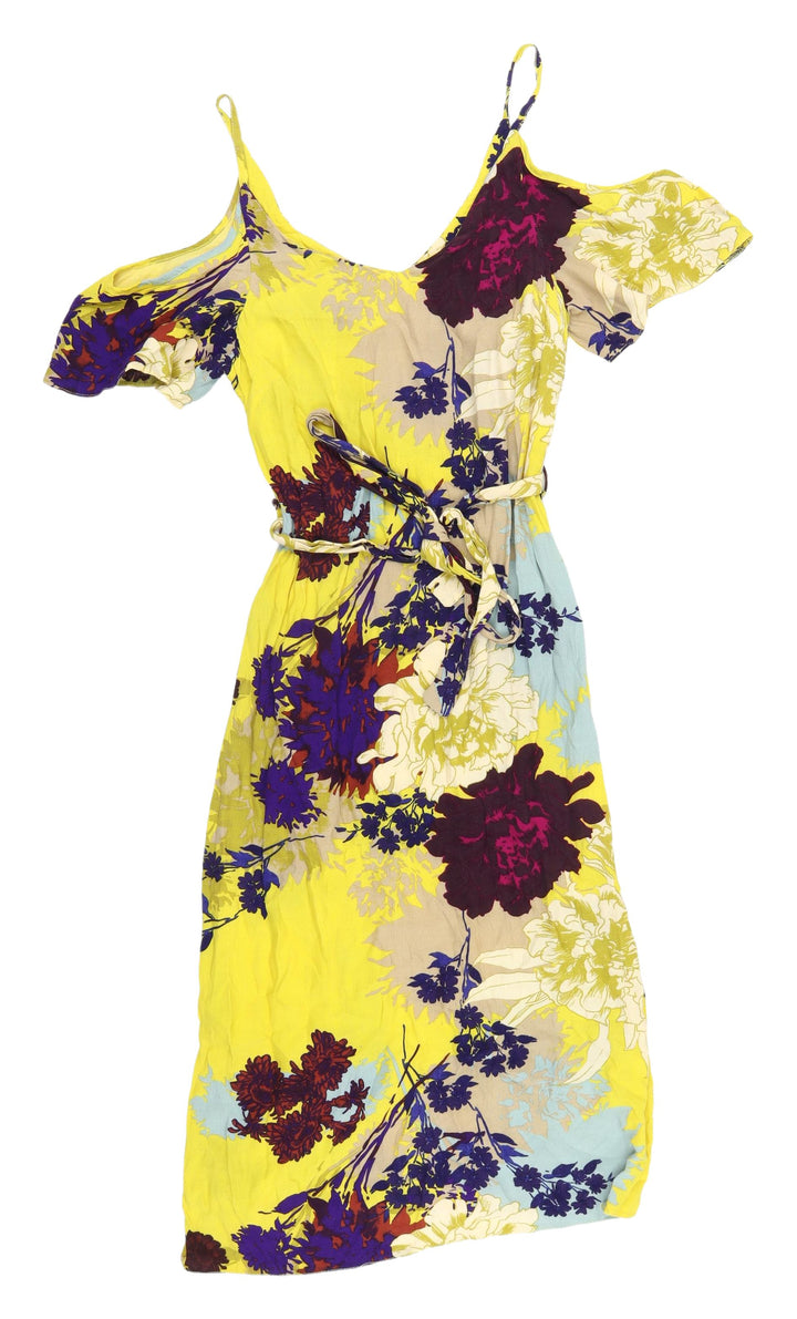 New Look Women's Multicoloured Floral Dress Size 8
