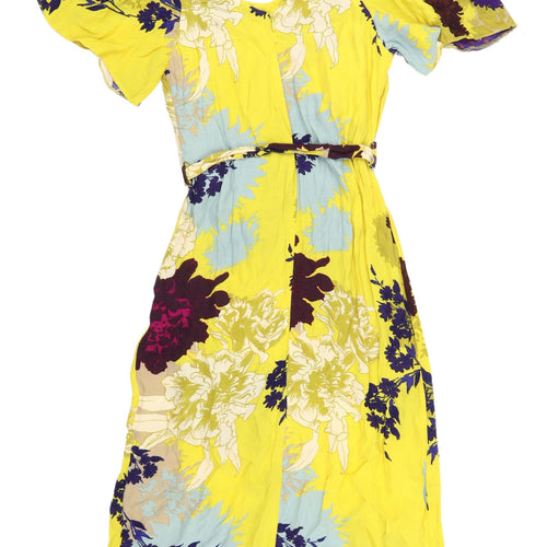 New Look Women's Multicoloured Floral Dress Size 8