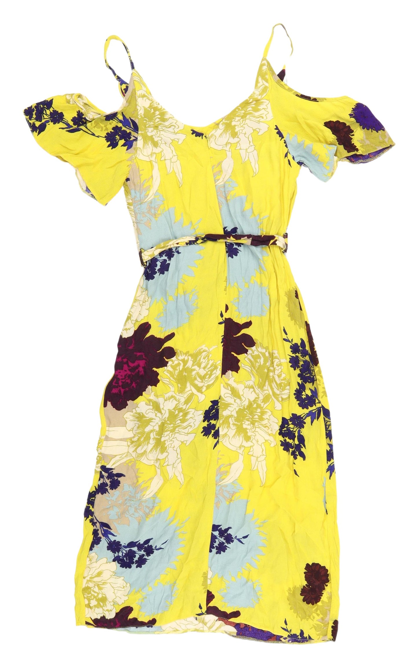 New Look Women's Multicoloured Floral Dress Size 8