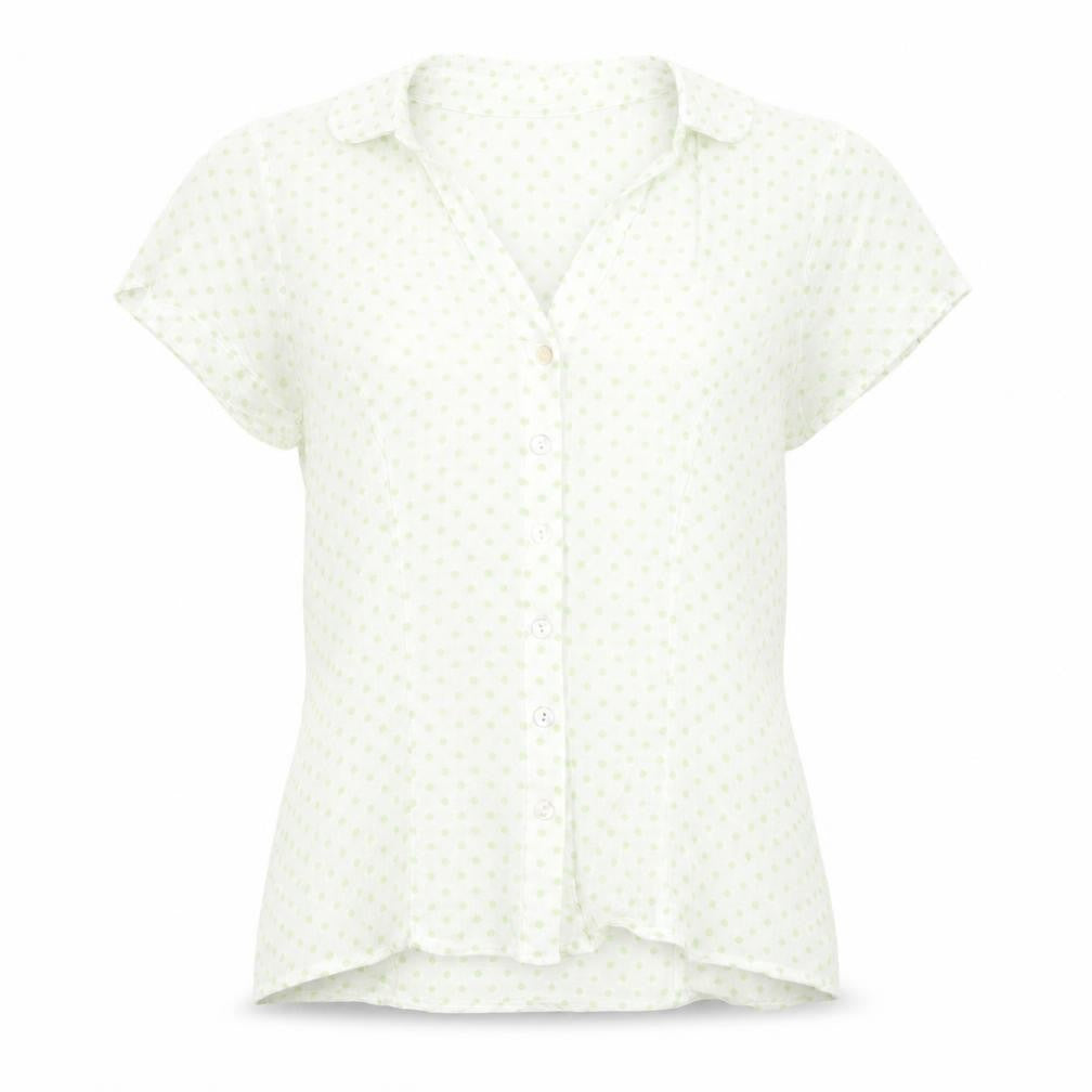 Wallis Women's White Polka Dot Blouse, Size 10
