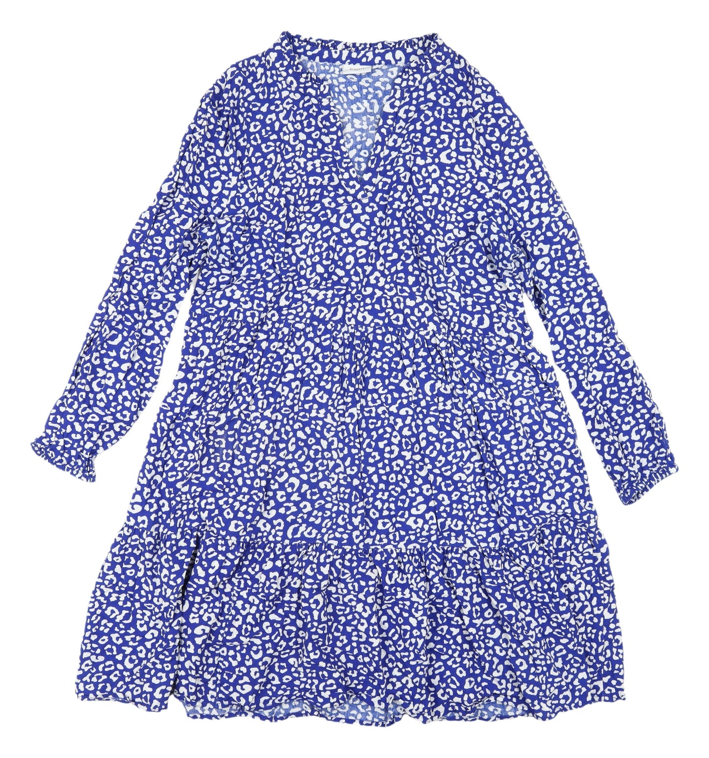 Saint Tropez Women's Blue Animal Print Dress XL