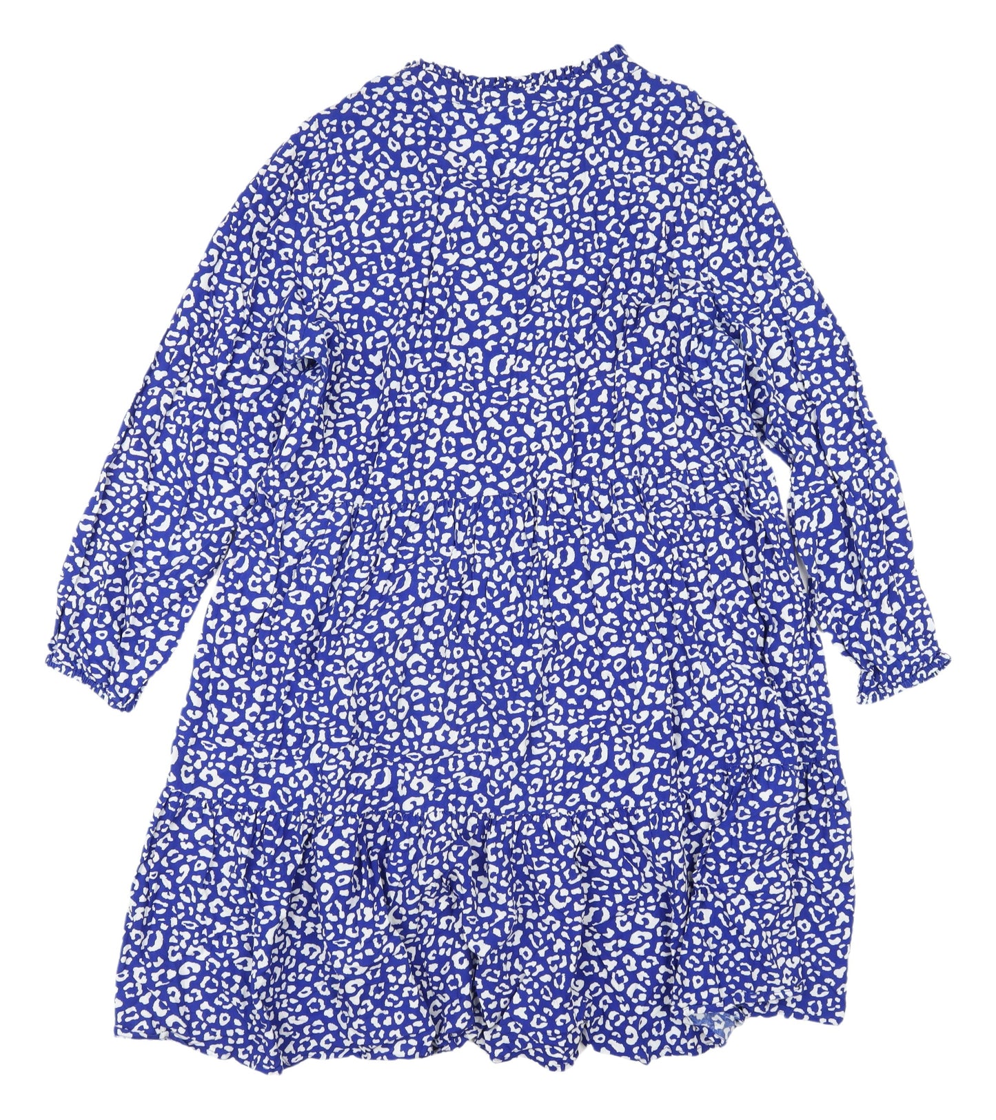 Saint Tropez Women's Blue Animal Print Dress XL