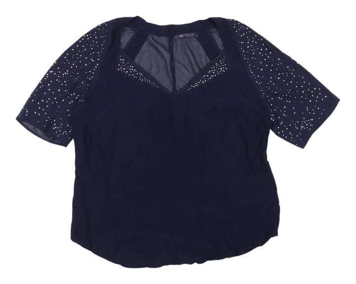 Marks and Spencer Women's Blue Blouse UK Size 18